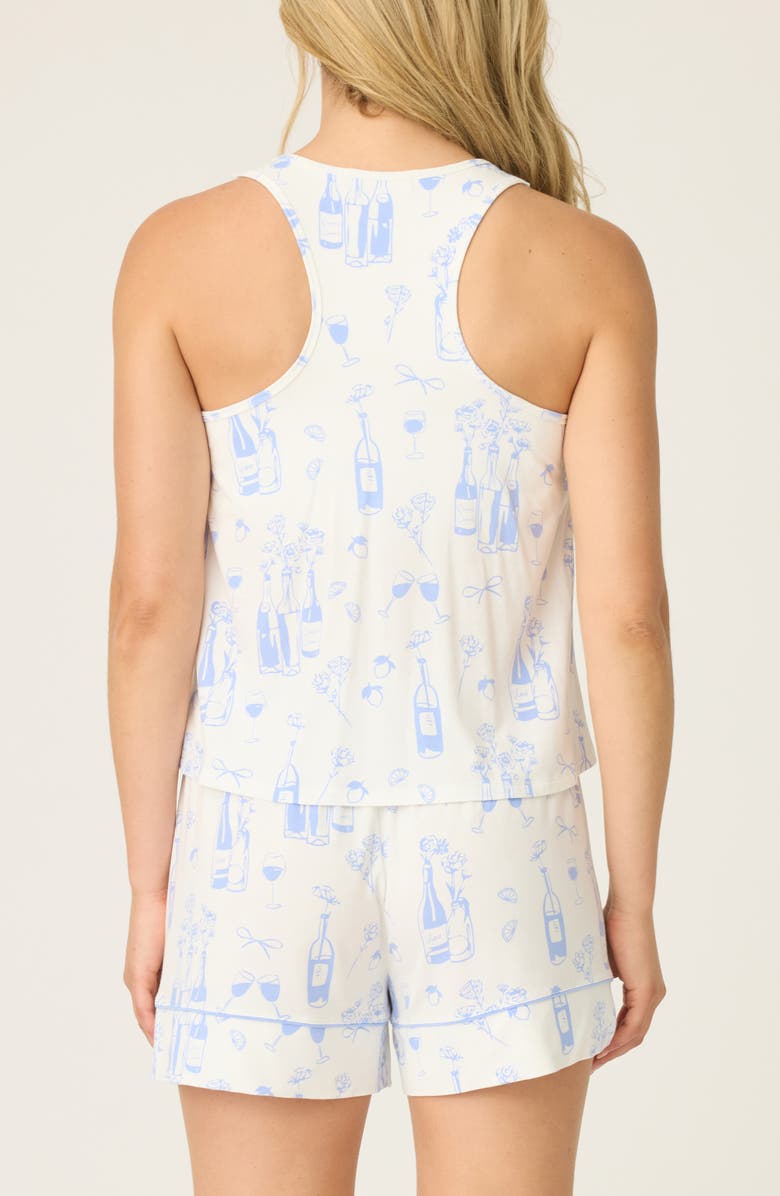 PJ Salvage Parisian Dreams Jersey Short Pajamas, Alternate, color, Ivory