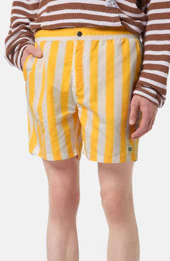 Scotch & Soda Striped Mid Length Swim Trunks