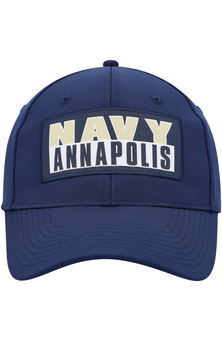 COLOSSEUM Men's Colosseum Navy Navy Midshipmen Positraction Snapback Hat, Alternate, color,