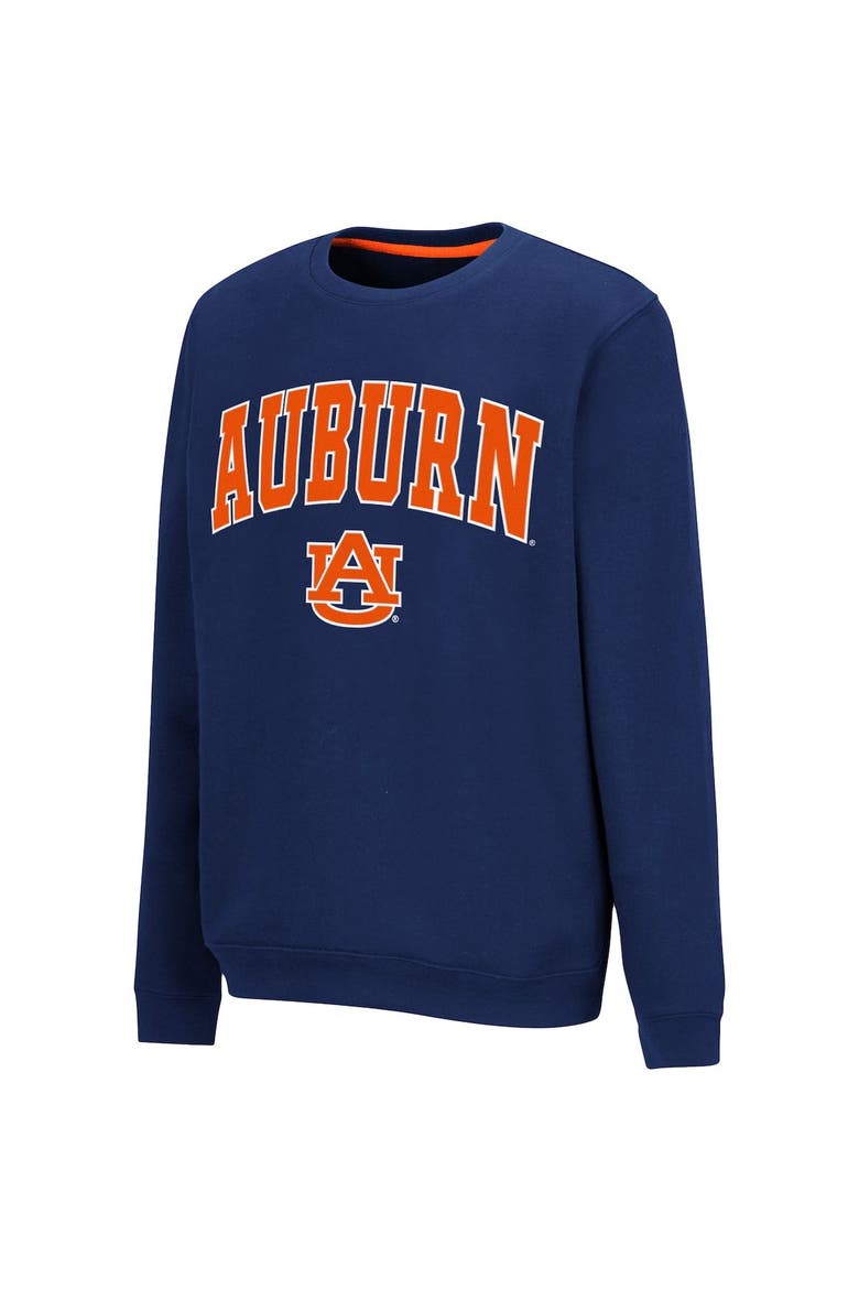Youth Colosseum Navy Auburn Tigers Campus Pullover Sweatshirt, Alternate, color, Navy
