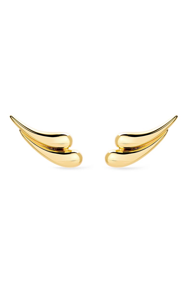 Kia Teardrop Stud Earrings, Main, color, GOLD