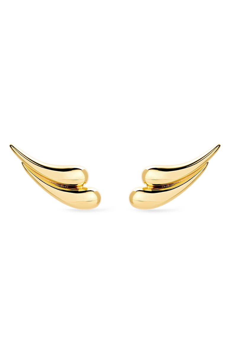 Ana Luisa Kia Teardrop Stud Earrings, Main, color, Gold