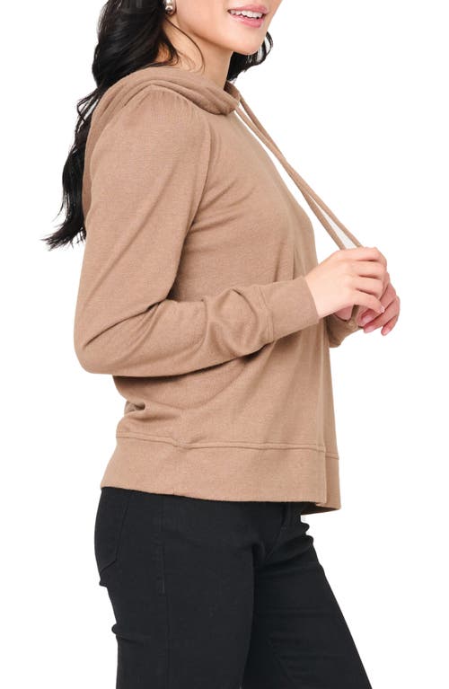 Gibsonlook Chic Luxe Alpine Hoodie In Brown