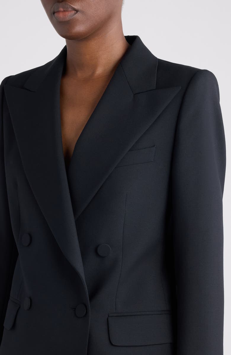 Dries Van Noten Wool & Mohair Twill Jacket, Alternate, color, Black