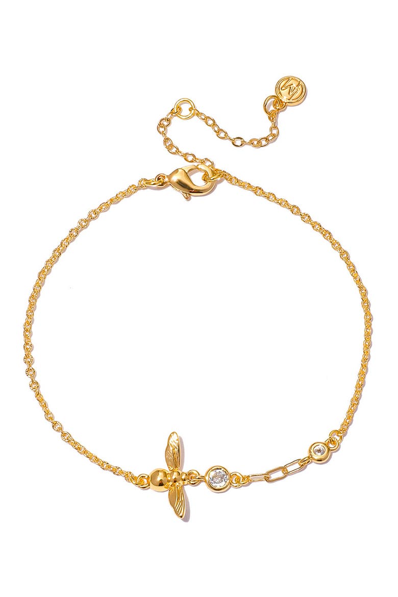 Honey Bee Bracelet, Main, color, GOLD
