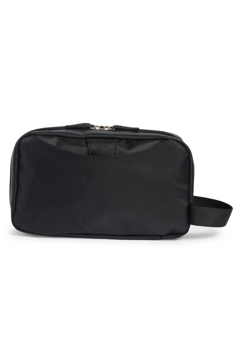 Zip Top Dopp Kit, Alternate, color, BLACK