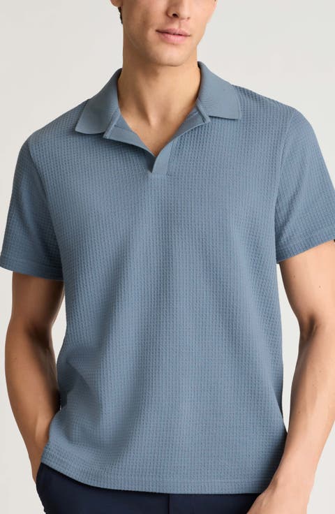 Johnny Collar Waffle Knit Polo