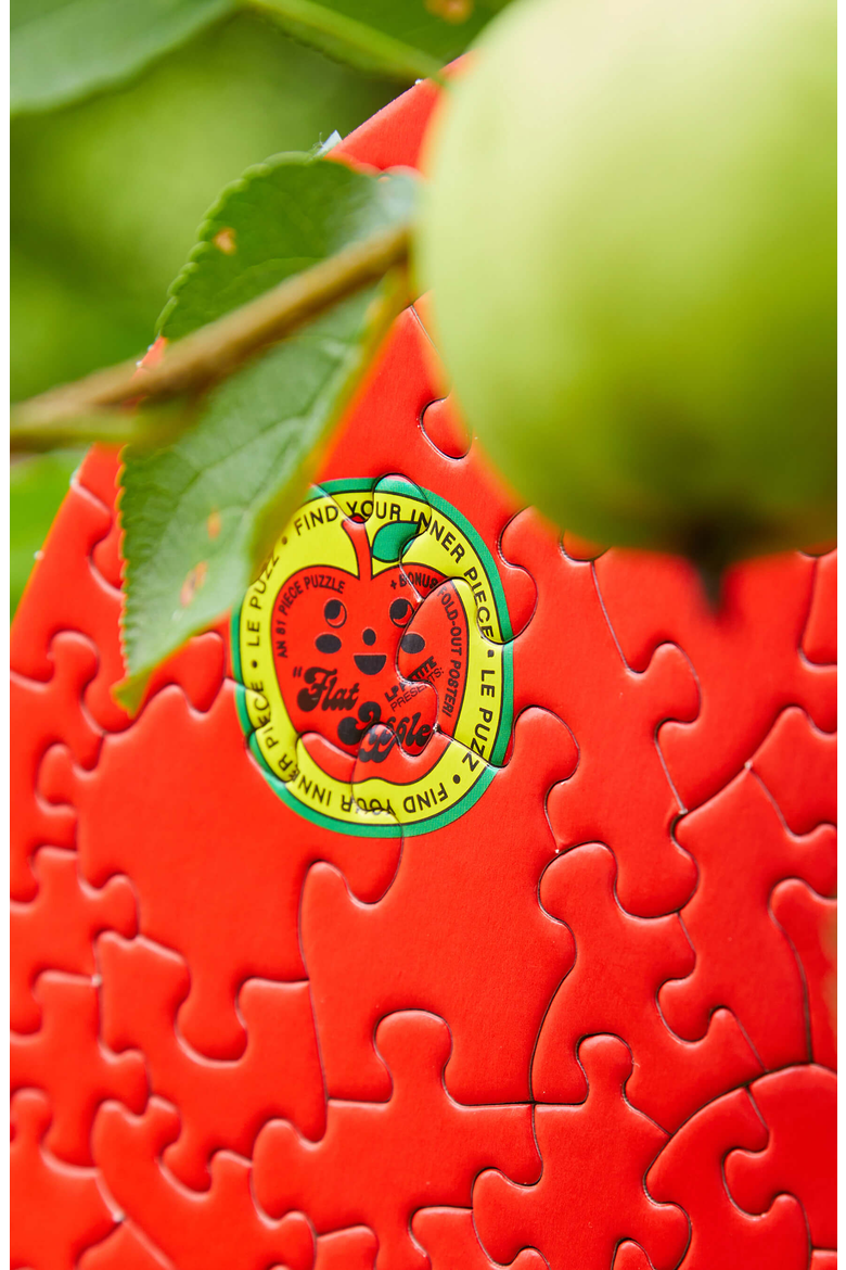 Flat Apple 81 Piece Mini Jigsaw Puzzle, Alternate, color, None