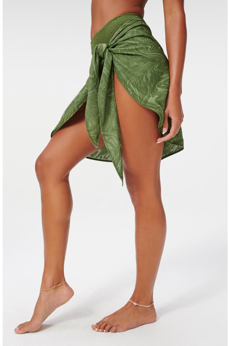 Mesh Sarong Skirt, Alternate, color, PESTO SWIRL002