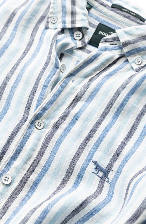 Rodd & Gunn Gimmerburn Slim Fit Linen Shirt In Stonewash