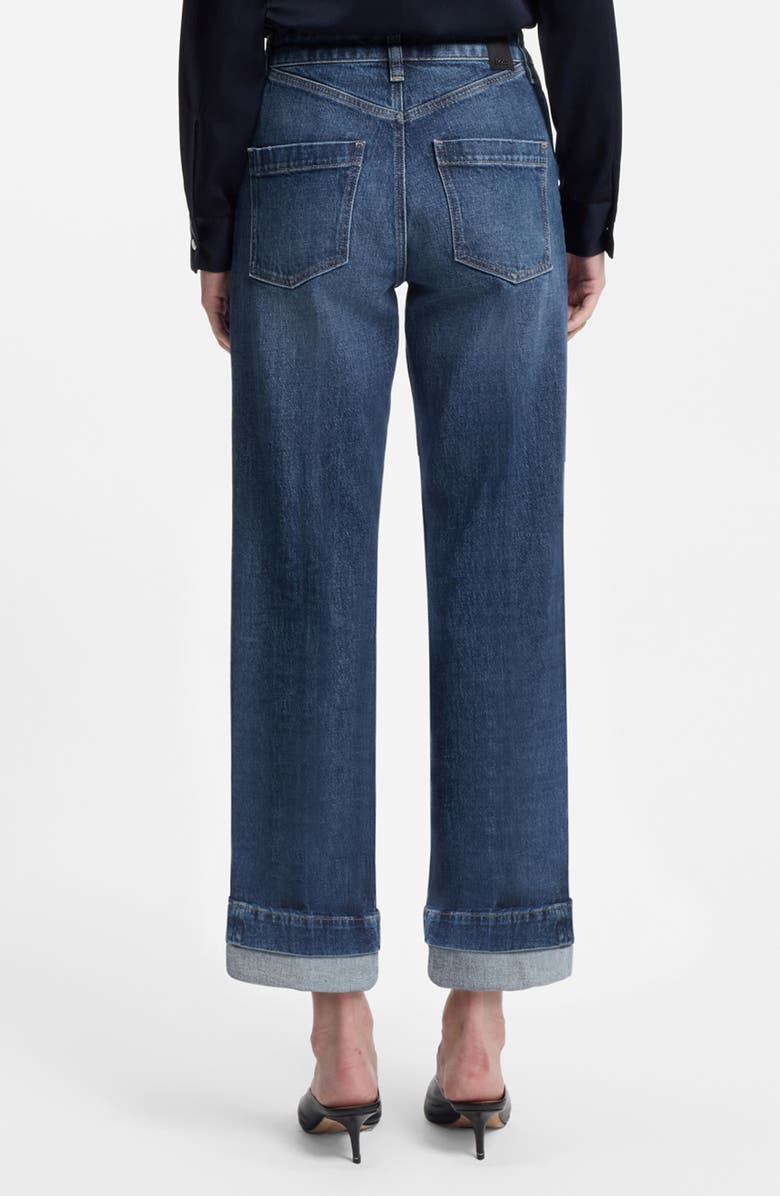 BOSS Parkway Slim Straight Leg Jeans, Alternate, color, Dark Blue