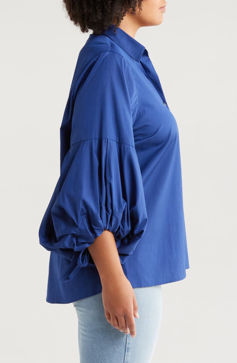 HARSHMAN Violette Cotton Poplin Button-Up Shirt, Alternate, color, 