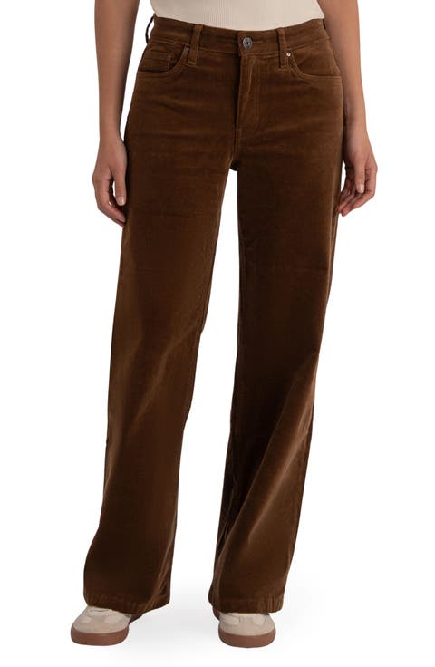 Jean Mid Rise Wide Corduroy Pants