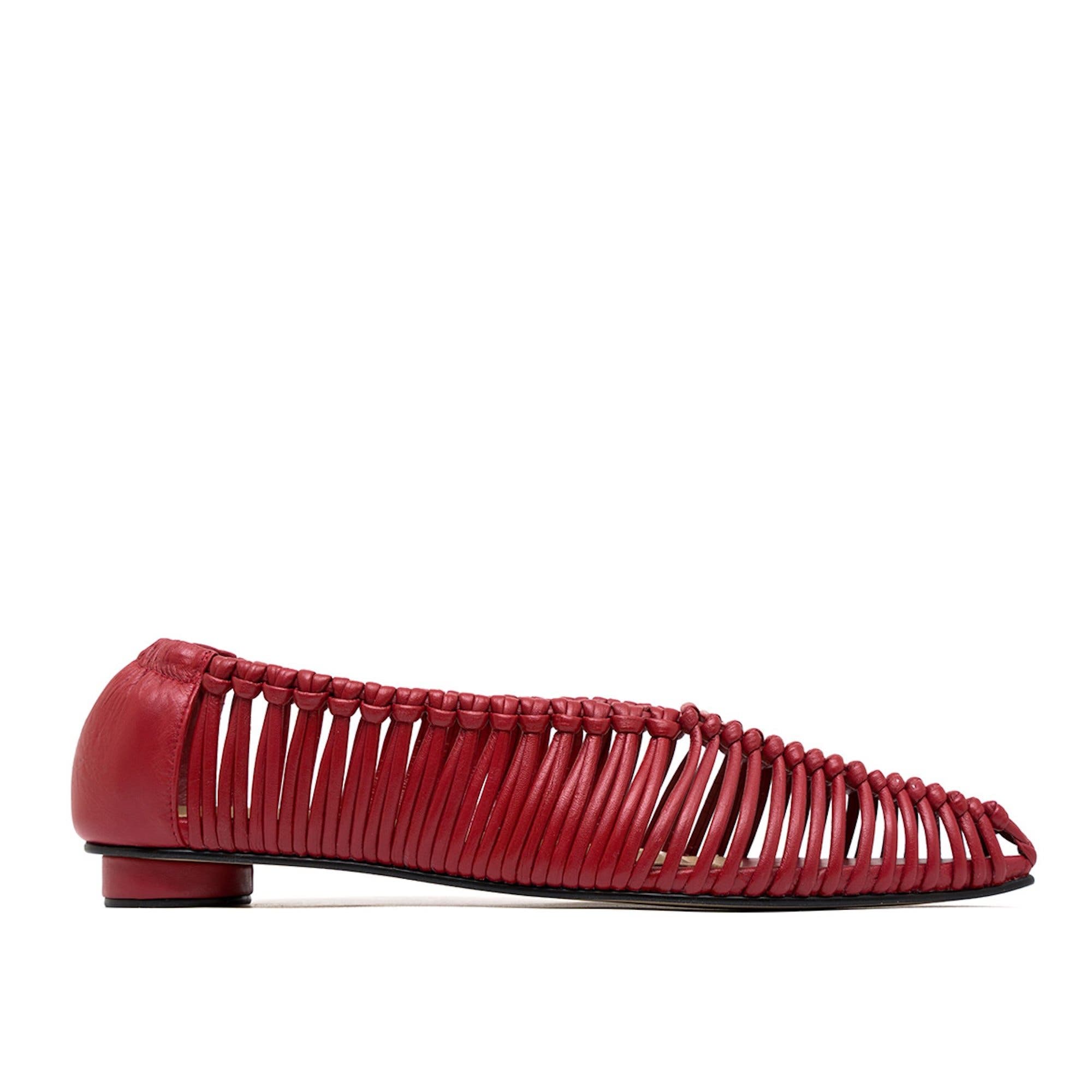 Simone Craft Flats, Main, color, Red