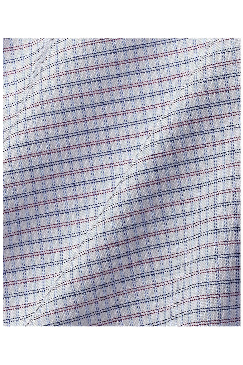 Regular Fit Micropattern Cotton Dress Shirt, Alternate, color, NAVY/ MERLOT