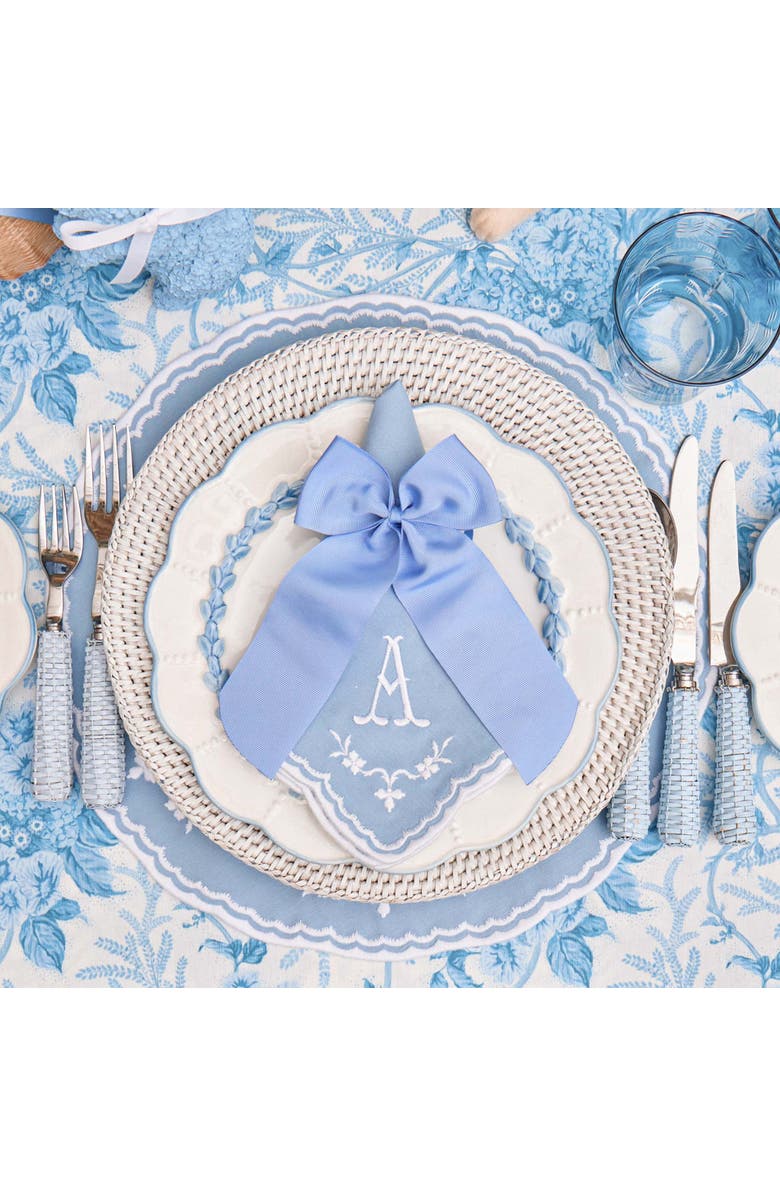 Mrs. Alice Rattan Charger Plates, Alternate, color, White