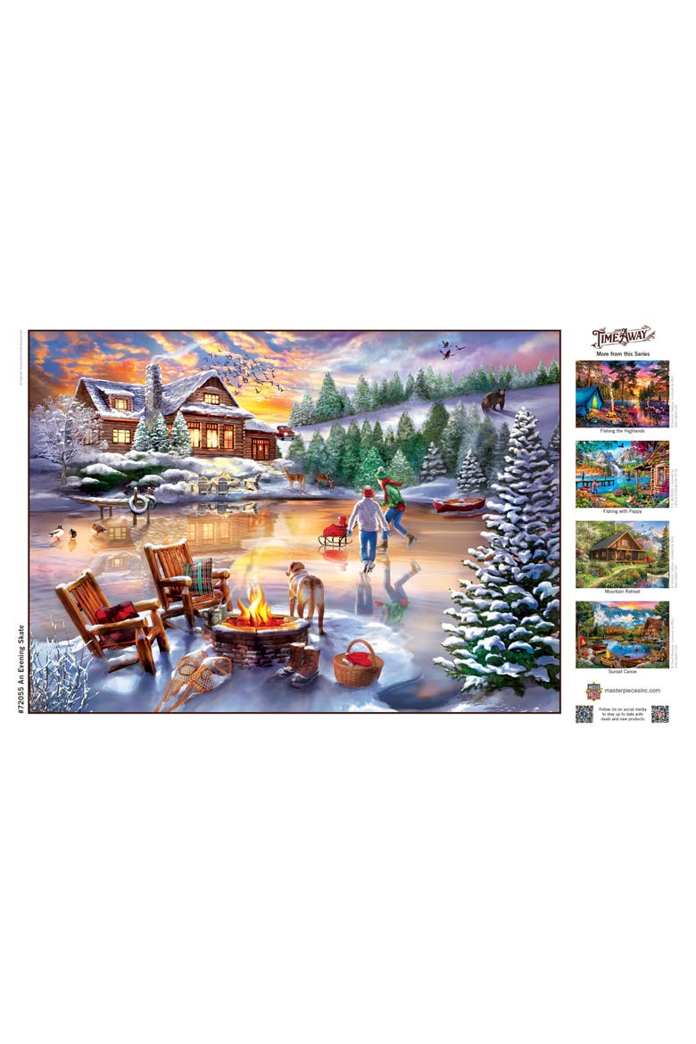An Evening Skate 1000 Piece Puzzle, Alternate, color, Multicolor