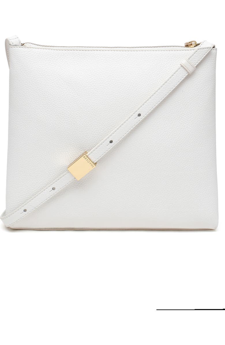 Thacker Callie Leather Crossbody Bag, Alternate, color, White