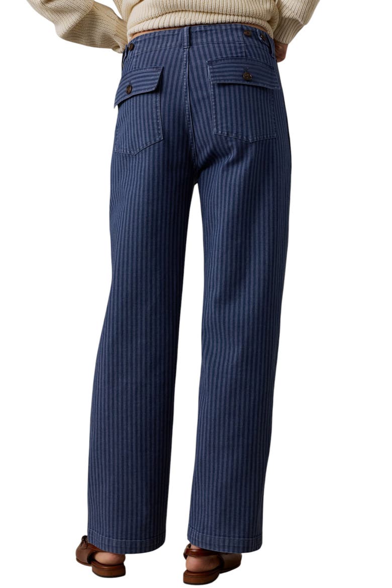 Topsail Striped Straight Leg Utility Pants, Alternate, color, RIVERLINE STRIPE