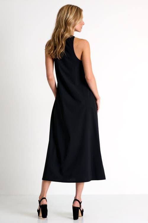 Shan Long Dress With High Neck In Black