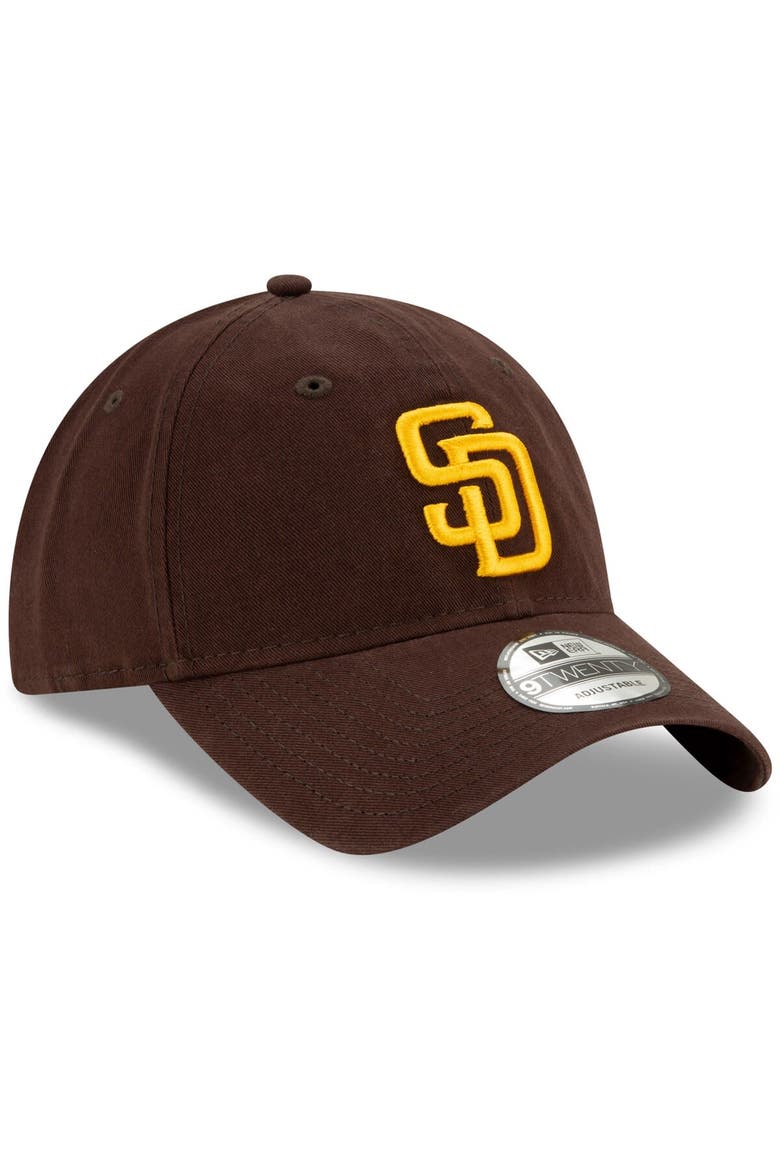 Men's New Era Brown San Diego Padres Replica Core Classic 9TWENTY Adjustable Hat, Alternate, color, Brown
