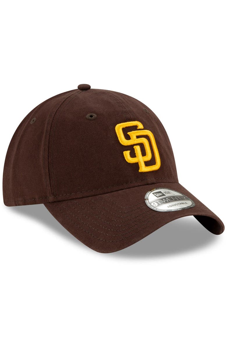 New Era Men's New Era Brown San Diego Padres Replica Core Classic 9TWENTY Adjustable Hat, Alternate, color, 
