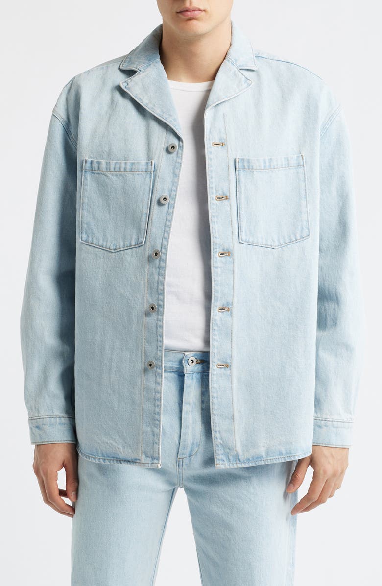 KROST Denim Shirt Jacket, Main, color, Light Wash