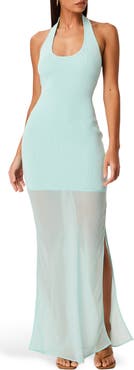 SNDYS Sommer Halter Neck Maxi Dress