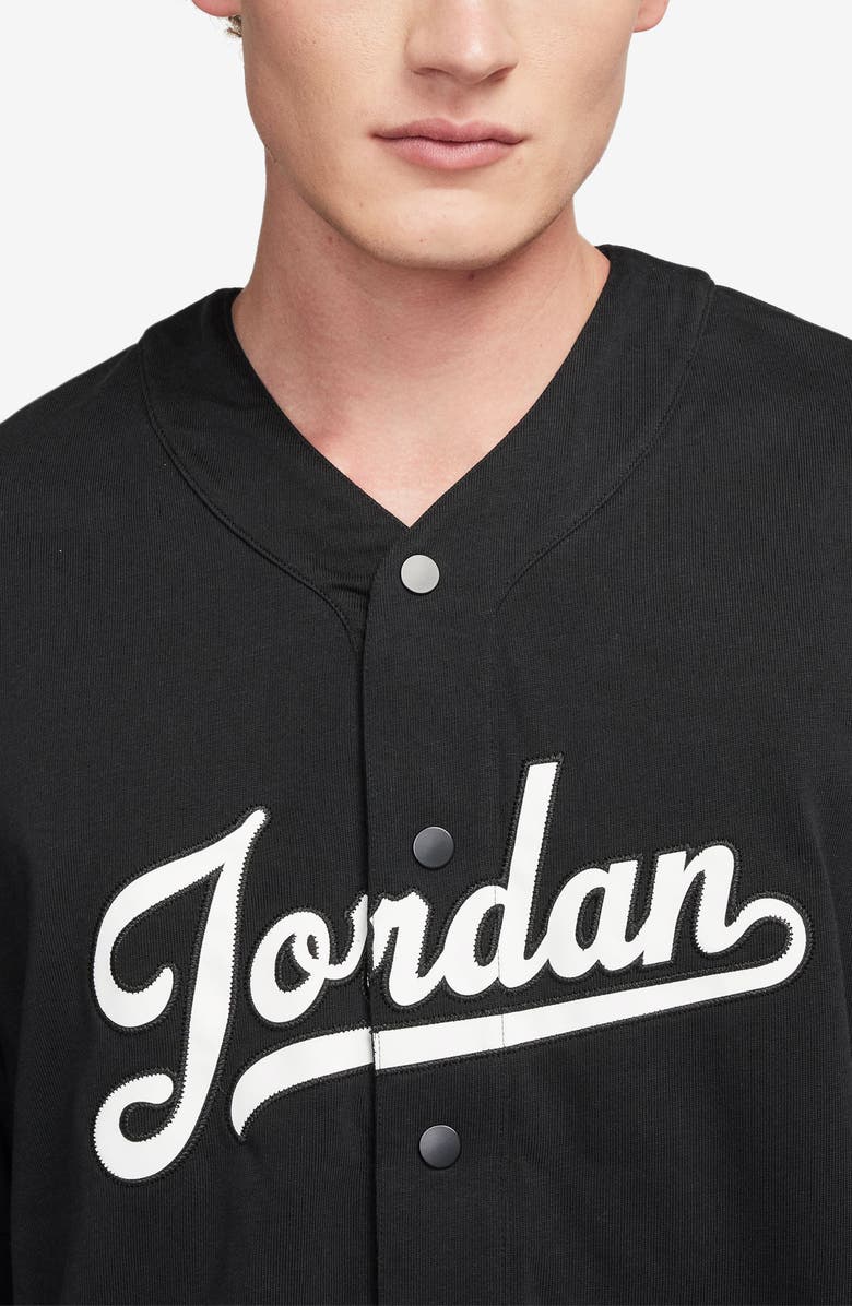 Jordan Flight MVP Snap-Up Baseball Jersey, Alternate, color, 