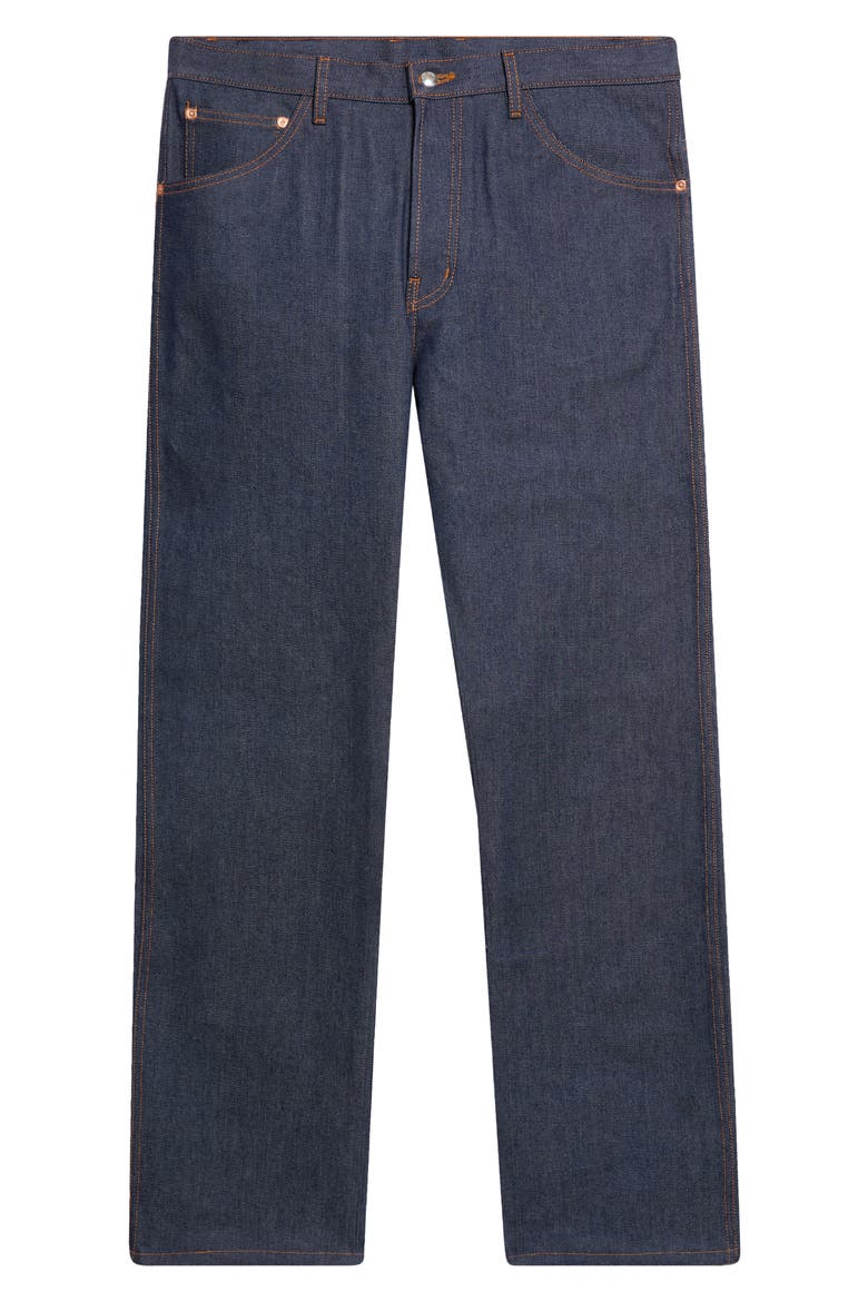 Straight Leg Denim Jeans, Alternate, color, RAW INDIGO