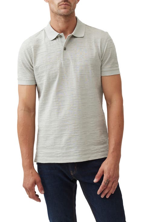 Banks Road Sports Fit Textured Cotton Polo