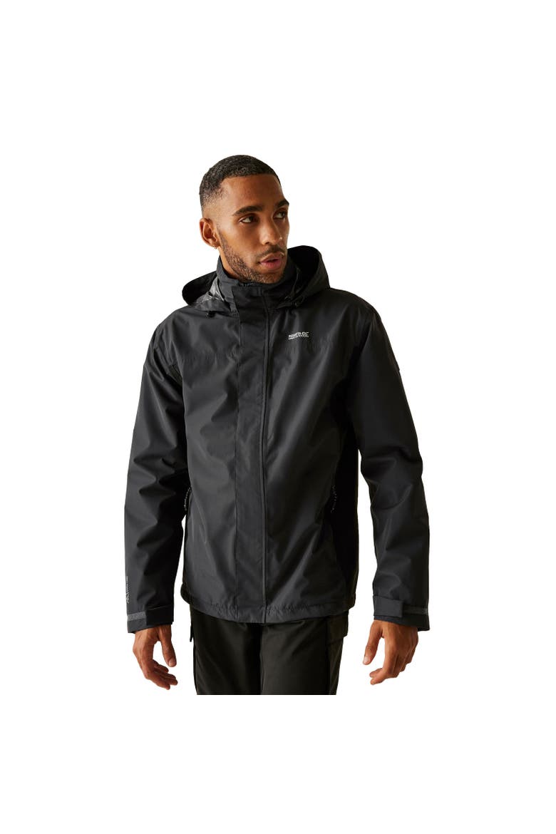 Matt Ii Waterproof Jacket, Alternate, color, Ash and Black