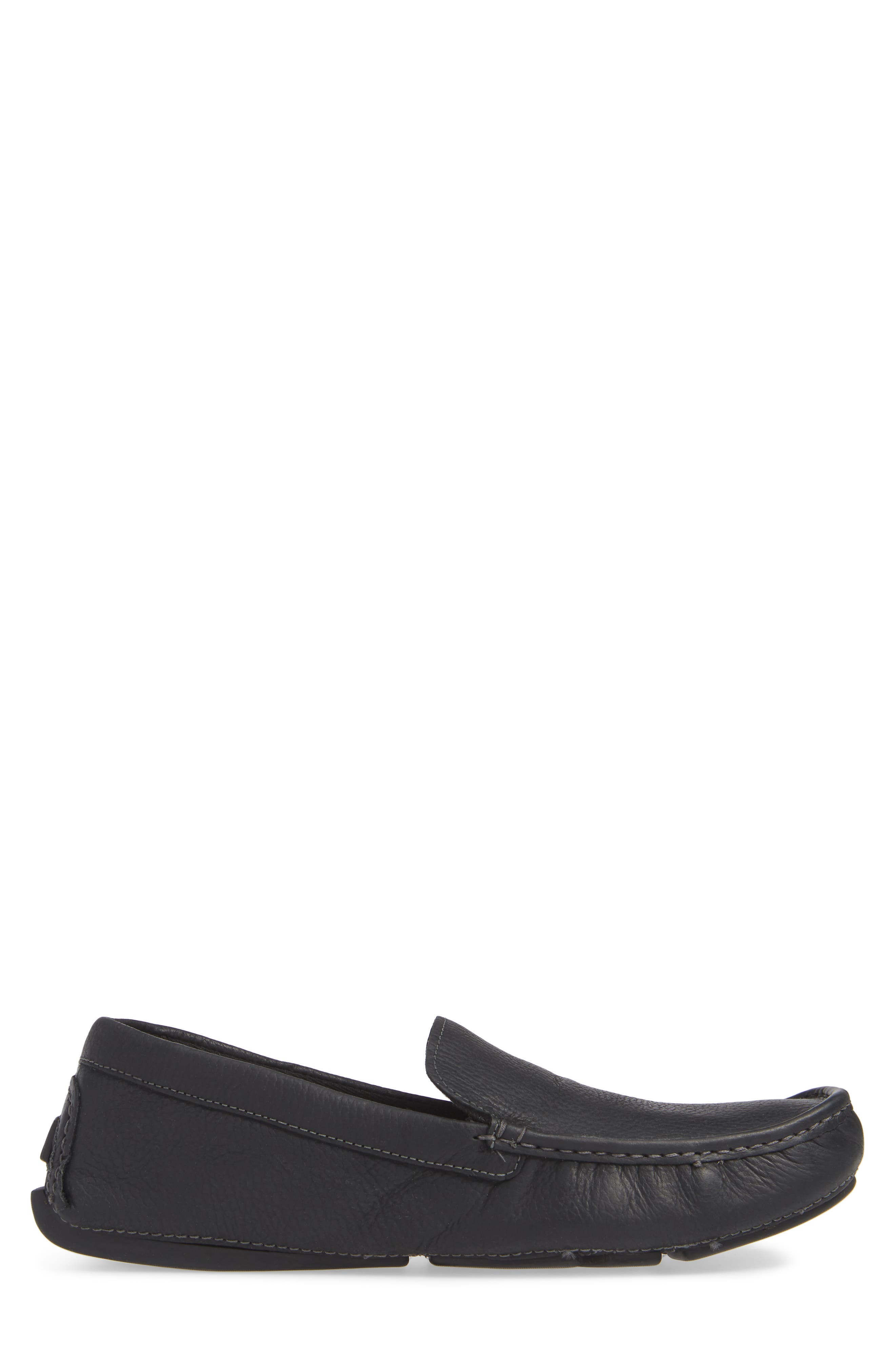Alton Driving Shoe, Alternate, color, BLACK LEATHER