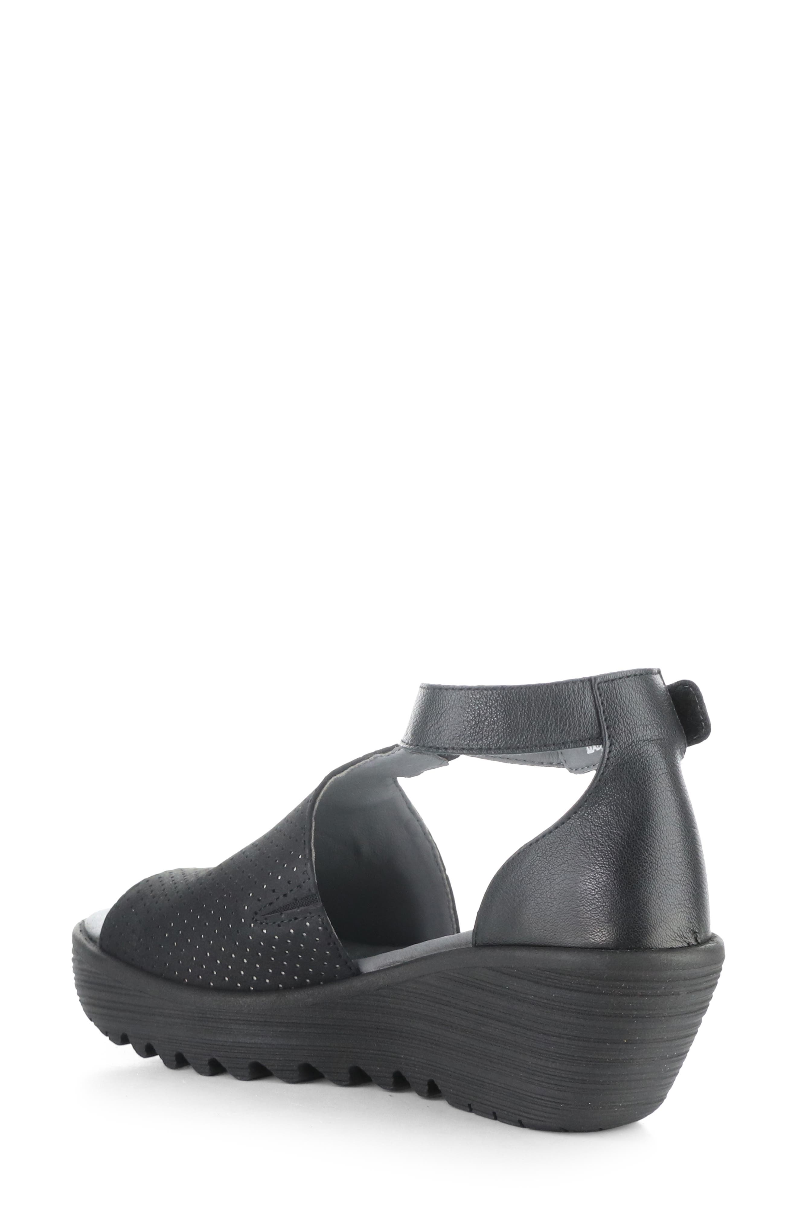 Fly London Lemo Ankle Strap Platform Wedge Sandal, Alternate, color, 