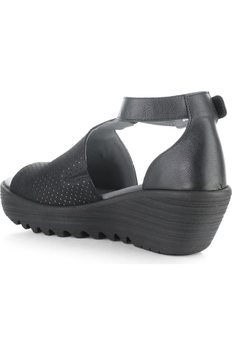 Fly London Lemo Ankle Strap Platform Wedge Sandal, Alternate, color,