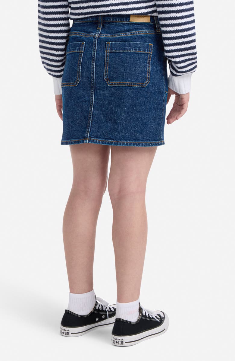 abercrombie kids Kids' Denim Miniskirt, Alternate, color, Night Sky