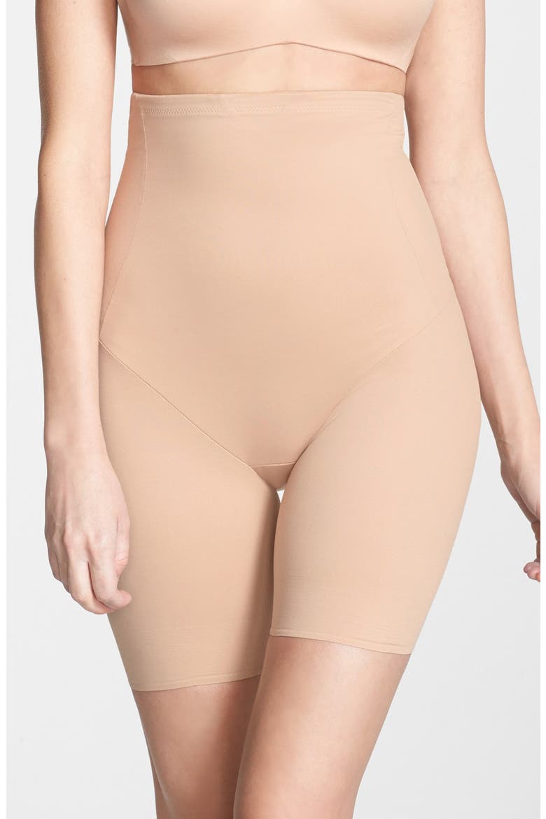 Back Magic® High Waist Shaping Thigh Slimmer, Main, color, WARM BEIGE