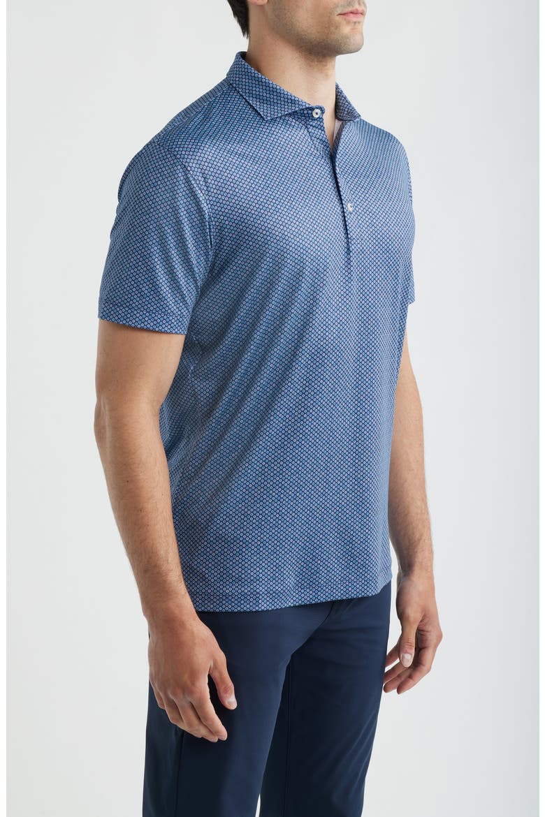 Pip Floral Performance Jersey Polo, Alternate, color, NAVY