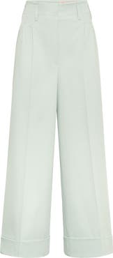 Maison Common Wide Leg Cuffed Trousers