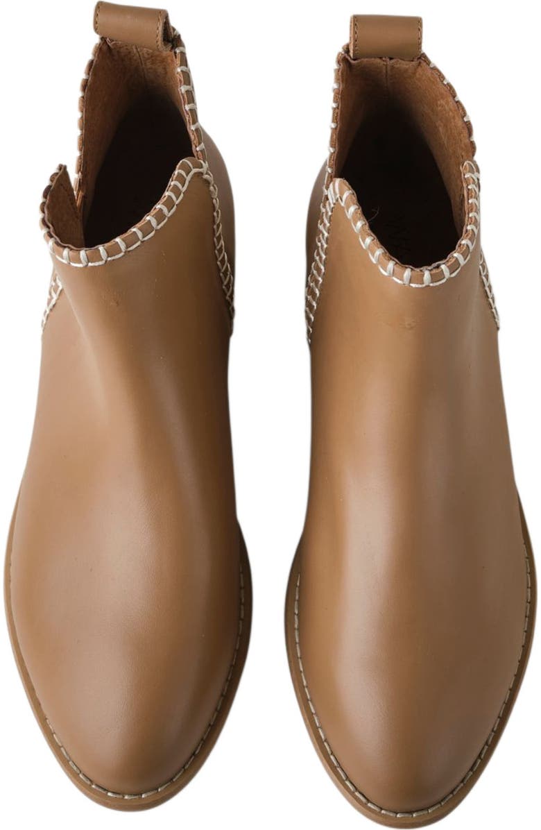 Walnut Melbourne Douglas Stitch Leather Boot, Alternate, color,