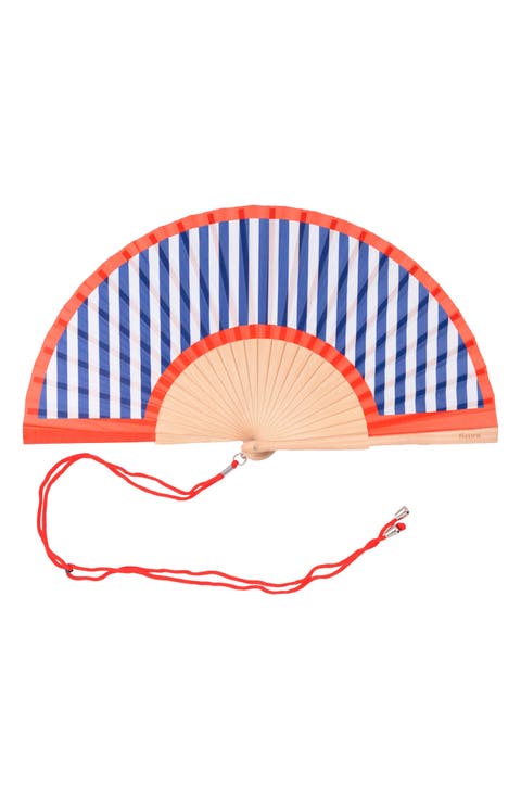 Stripe Foldable Hand Fan