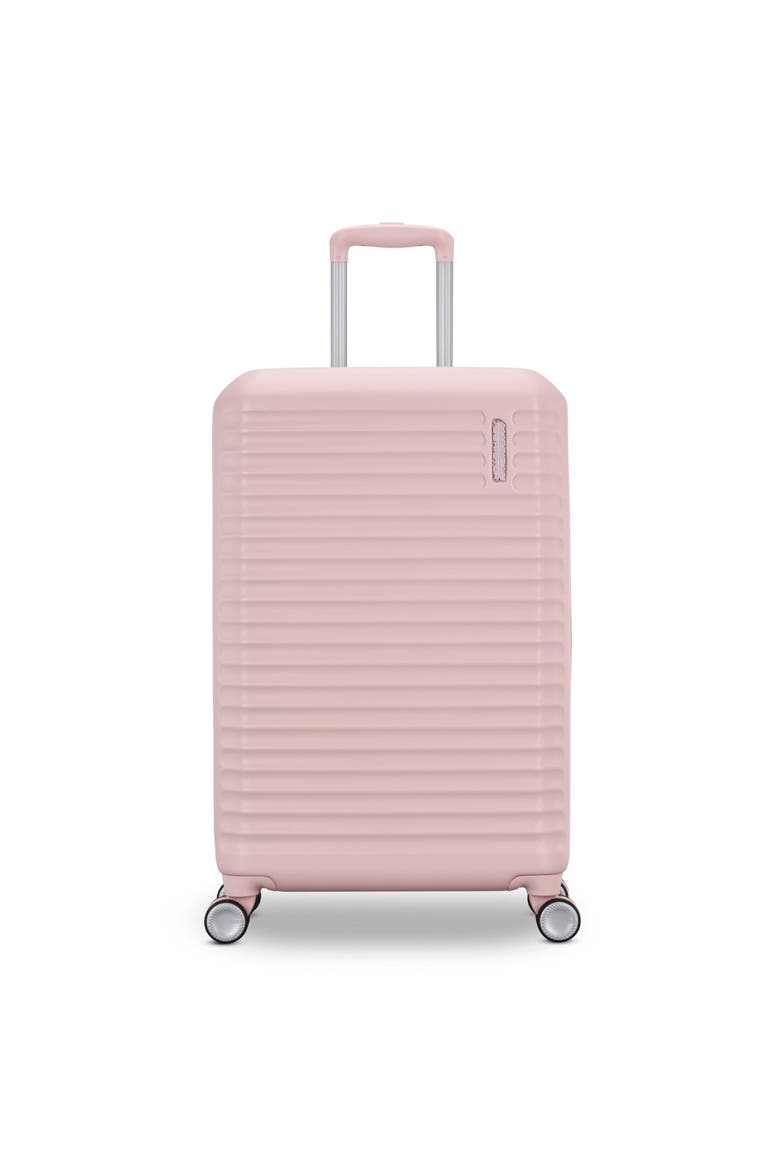 Stratum 3.0 Hardside Expandable 24" Medium Checked Luggage, Alternate, color, Pink Blush