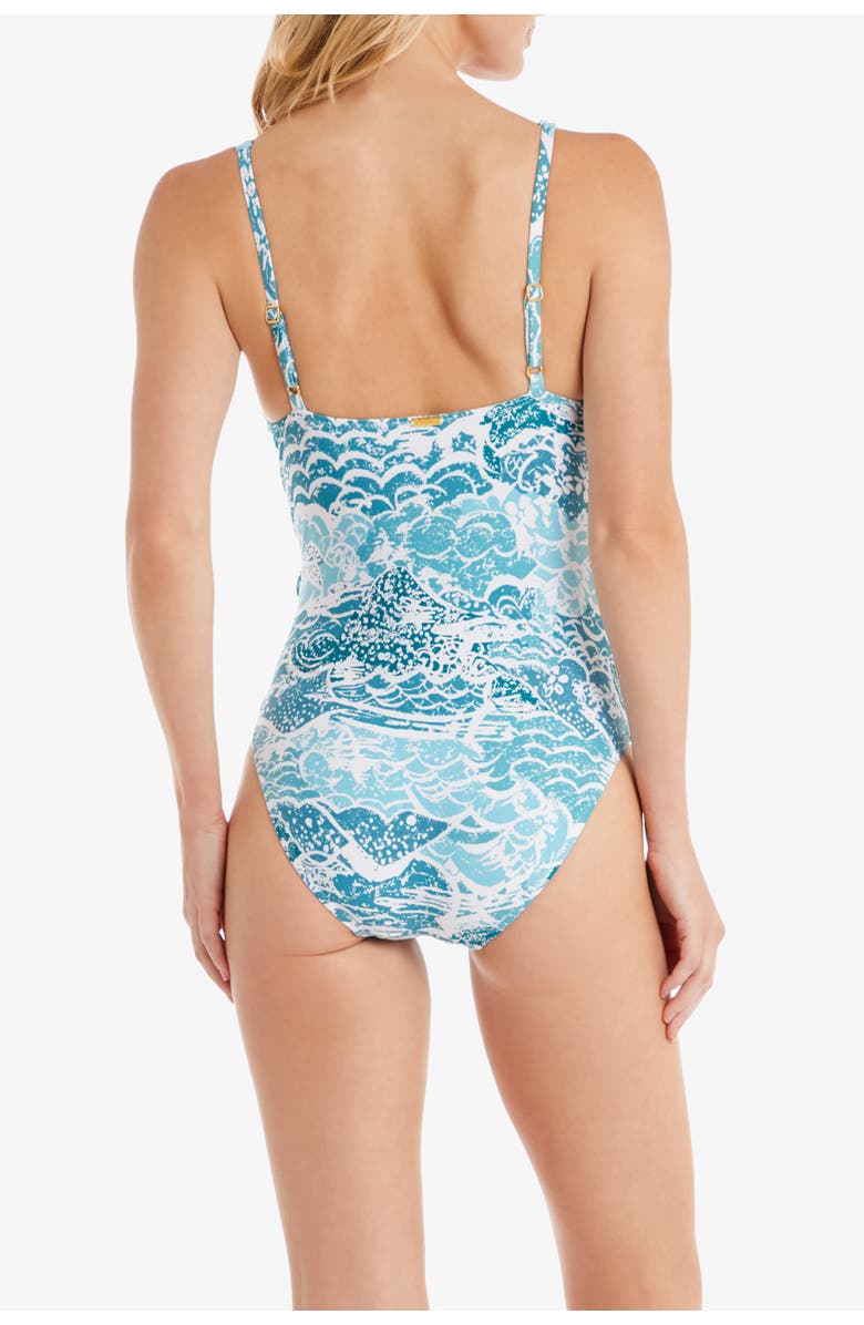 HELEN JON Wrap One-Piece, Alternate, color, Malibu