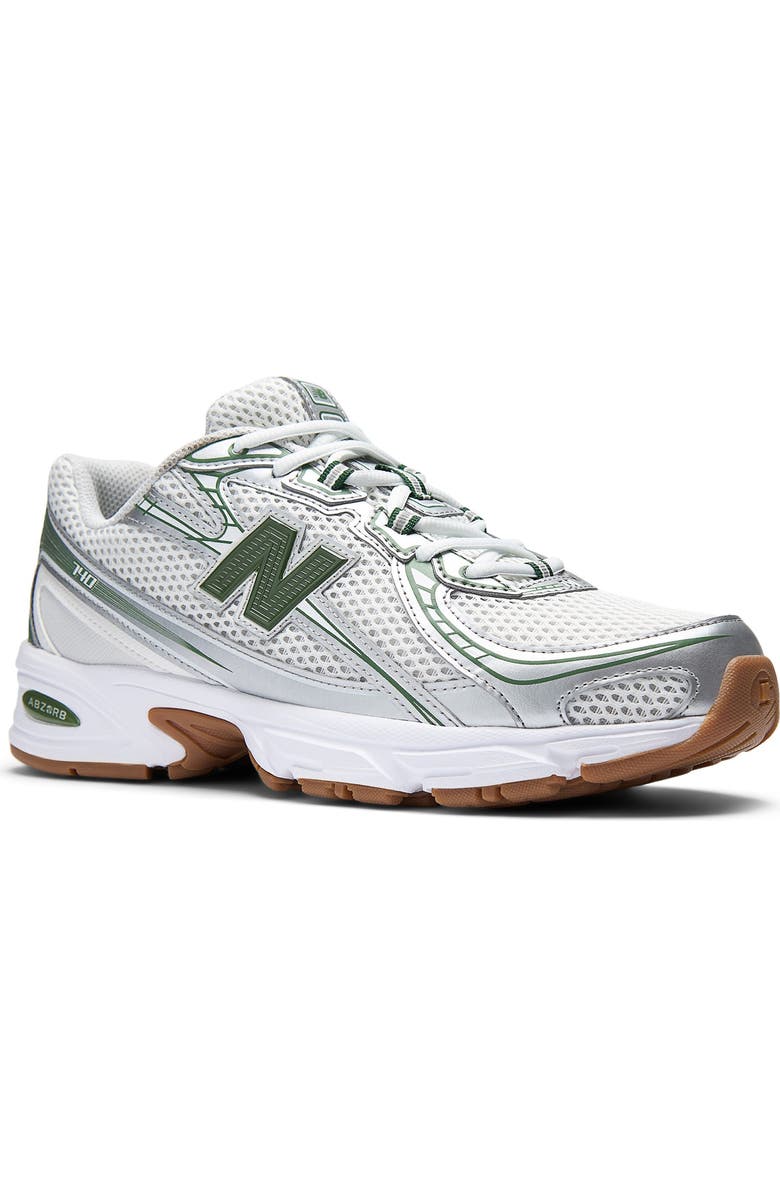 New Balance Gender Inclusive 740 Sneaker, Main, color, Grey Matter/ Dark Alpine Green