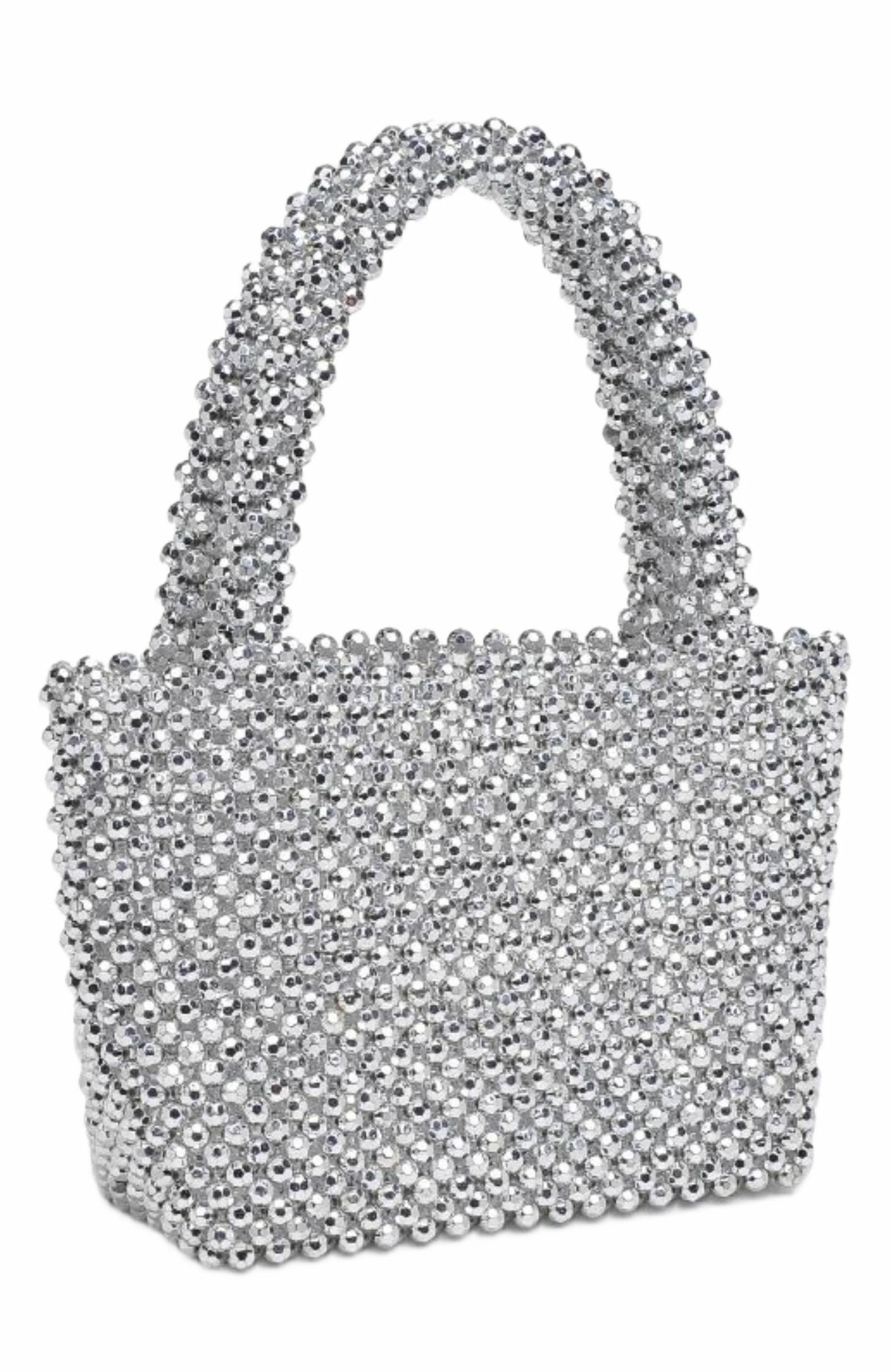 MODA LUXE Donna Evening Bag, Alternate, color, Silver