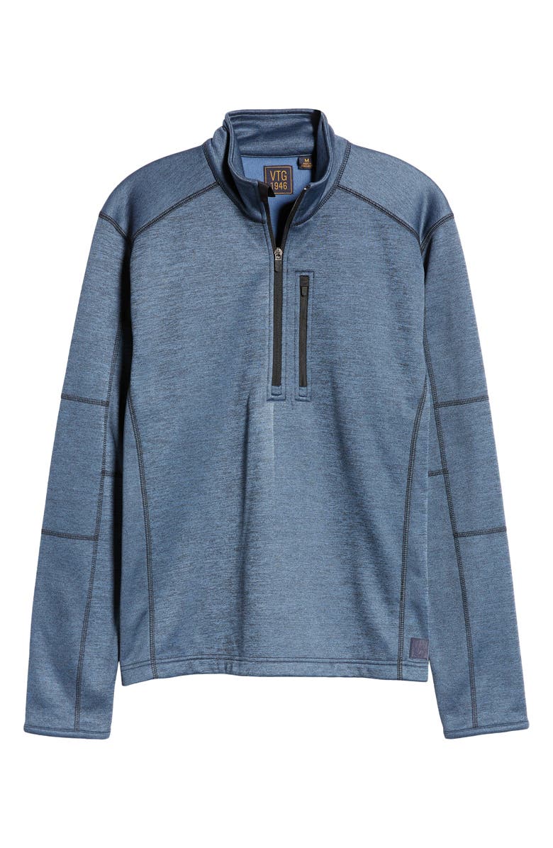 Vintage 1946 Space Dye Half Zip Fleece Pullover, Alternate, color, 