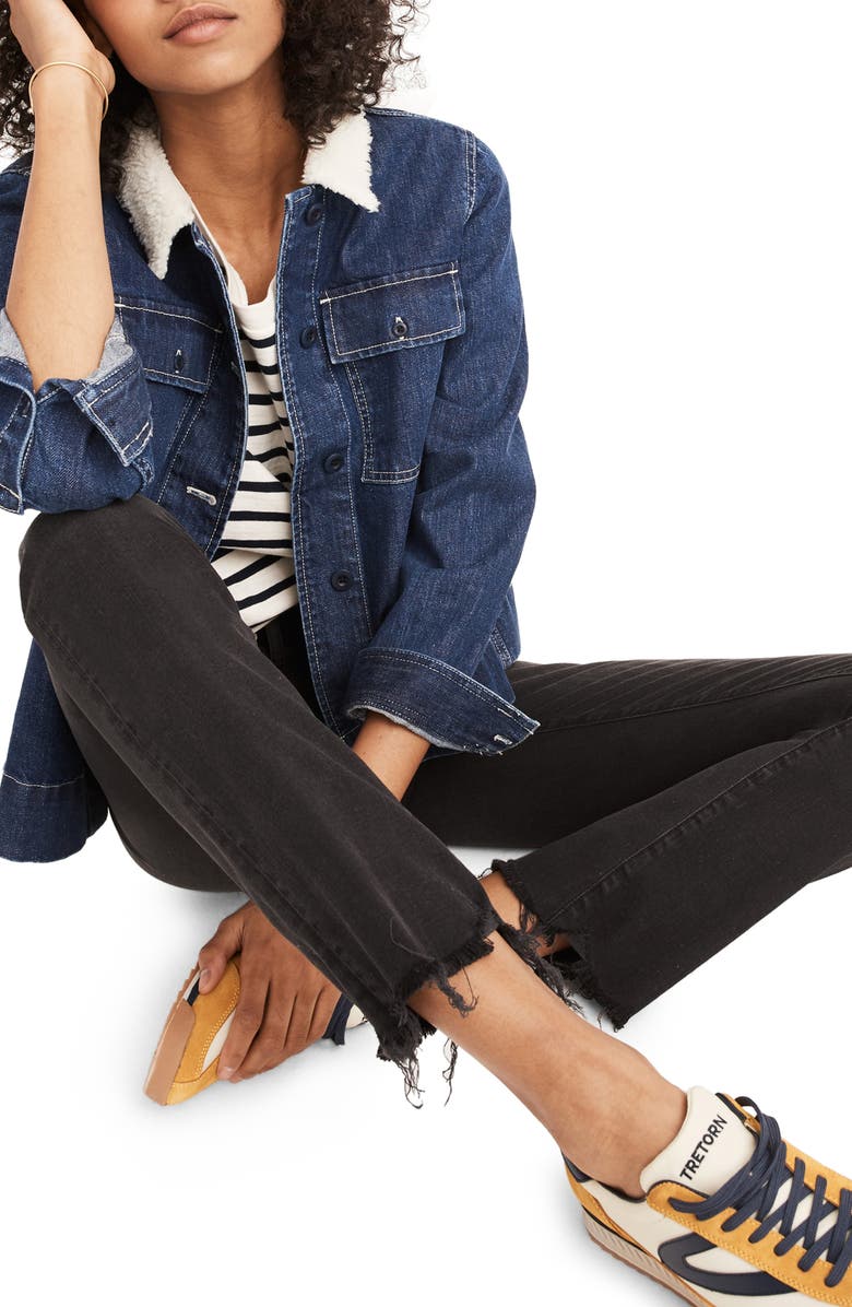 Madewell Cali Chewed Hem Demi Bootcut Jeans, Main, color, 