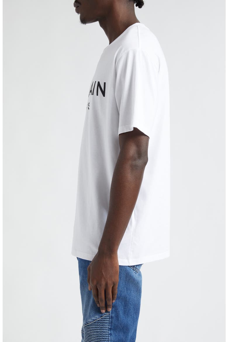 Organic Cotton Logo Graphic T-Shirt, Alternate, color, GAB WHITE/ BLACK