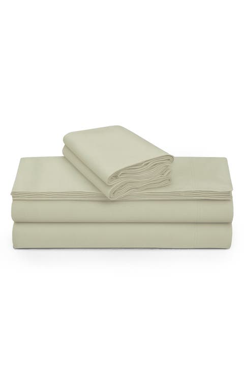Solid Cotton Flannel Sheet Set