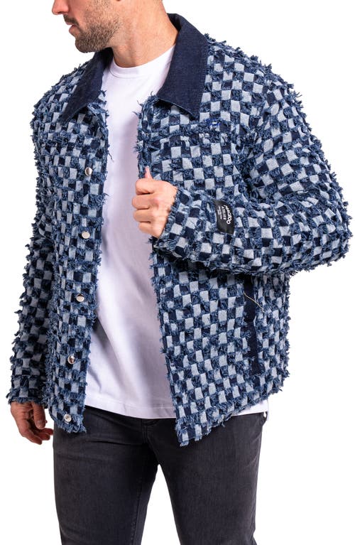 Maceoo Ascension 0012 Lined Denim Jacket In Blue